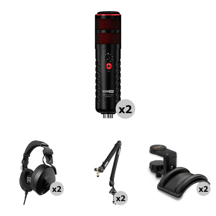 RODE X XDM-100 Kit Podcasting 2 Micrófonos USB-C 2 Auriculares Cerrados