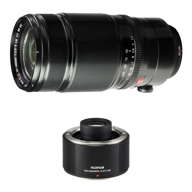 Objetivo FUJIFILM XF 50-140mm f/2.8 R LM OIS WR con Teleconvertidor 2x para Cámaras APS-C