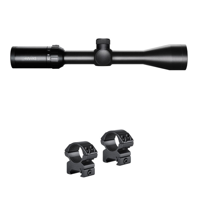 Hawke Sport Optics 3-9x40 Vantage IR Visor Rifle Rimfire .22 HV Retícula Iluminada Anillo Medio