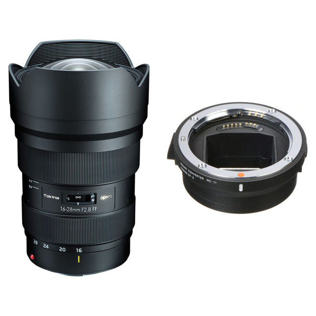 Tokina Opera 16-28mm f2.8 Lente Full Frame con Adaptador Sigma MC-11 para Sony E