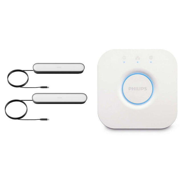 Philips Hue Bridge y Barra de Luz Ambiance Play 2P 530 Lúmenes