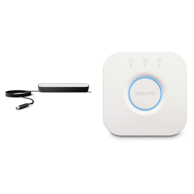 Philips Hue Bridge y Barra de Luz Ambiance Blanca y Color 530 lúmenes