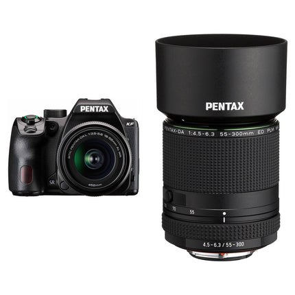 Pentax KF Cámara Réflex con Sensor 24.2MP y Lentes 18-55mm 55-300mm