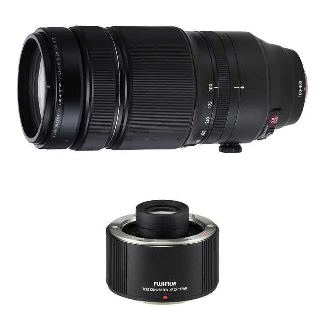 FUJIFILM XF 100-400mm f4.5-5.6 R LM OIS WR Lente con Teleconvertidor 2x WR 152-609mm