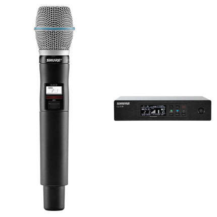 Shure QLXD24/B87A Sistema de Micrófono Digital Inalámbrico con Micrófono Beta 87A y Alcance de 100 m