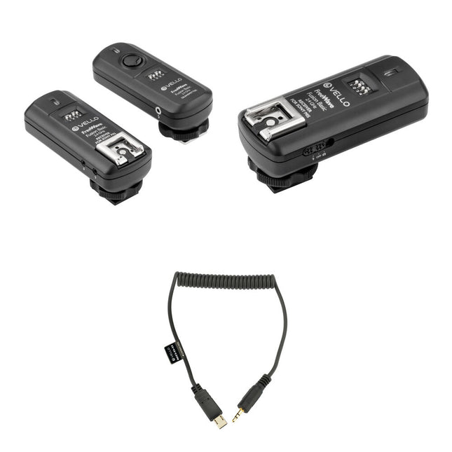 Vello FreeWave Fusion Basic Kit de Disparador Inalámbrico 2 Receptores para Sony 16 Canales Alcance 100 m