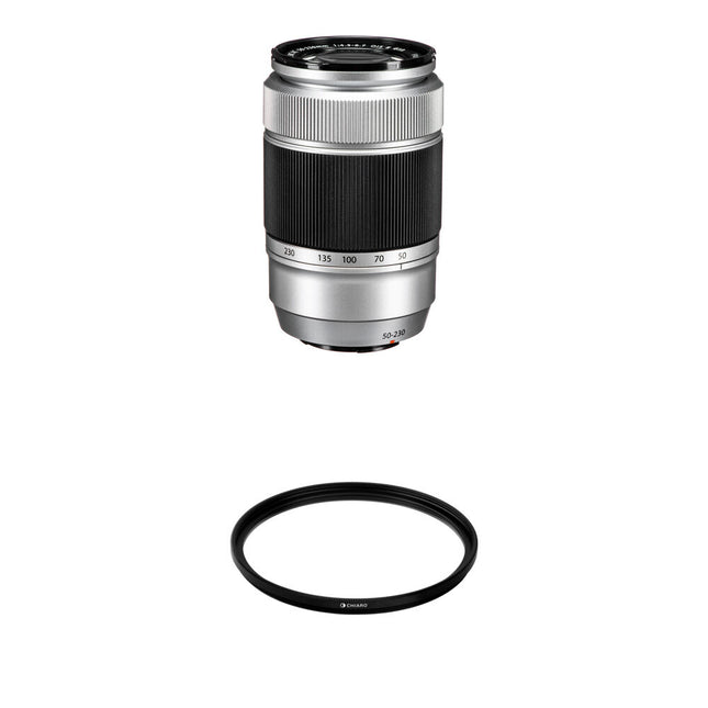 FUJIFILM XC 50-230mm f4.5-6.7 OIS II Objetivo con Filtro UV 58mm Plata