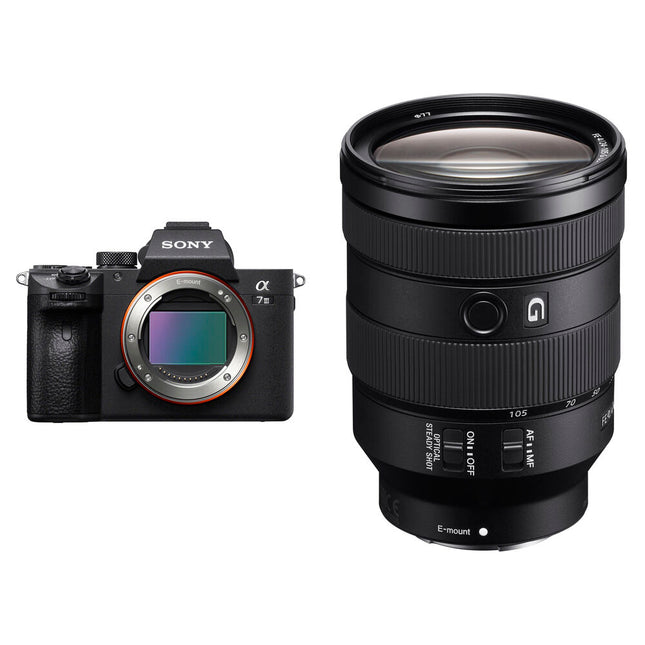Sony a7 III Cámara sin Espejo 24MP Sensor 24-105mm f4 Objetivo OSS