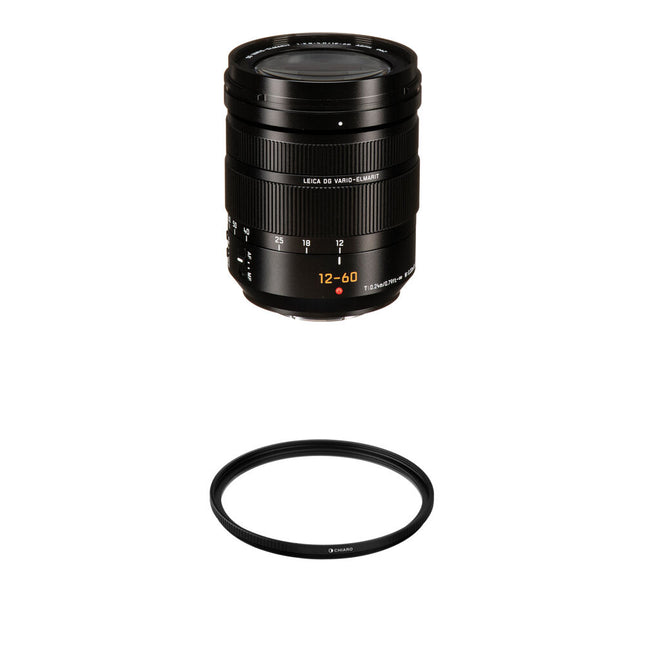 Panasonic Leica DG Vario-Elmarit 12-60mm f/2.8-4 Lente para Micro Cuatro Tercios con Estabilizador y Filtro UV 62mm