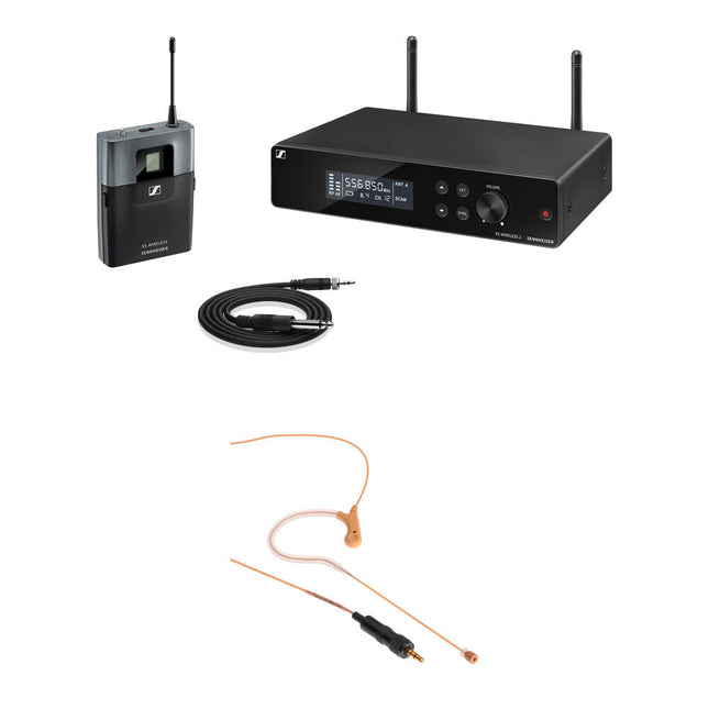 Sennheiser XSW2-CI1 Sistema de Micrófono Inalámbrico Rackmount Auricular Beige 10 Horas Autonomía 12 Micrófonos en Escena