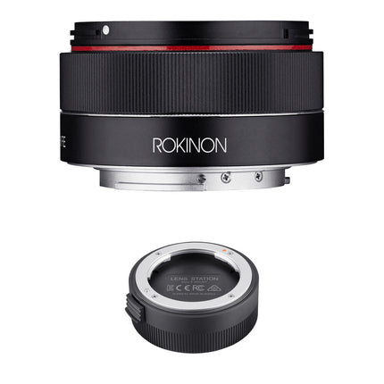 Rokinon AF 35mm f/2.8 FE Lente para Sony E con Kit Lens Station