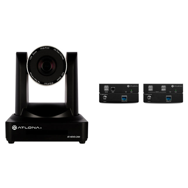 Atlona AT-HDVS-CAM Cámara PTZ USB 10x Zoom 1080p Kit Extensor 330'