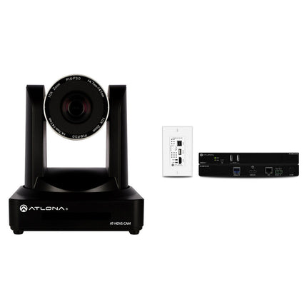 Atlona AT-HDVS-CAM Cámara PTZ USB 1080p Zoom 10x Kit Extensor HDBaseT 330'
