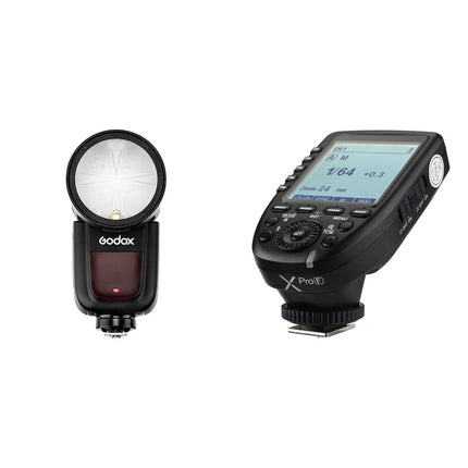 Godox V1 Flash TTL y Disparador XProF para FUJIFILM Batería 480 Destellos 1.5s Reciclaje