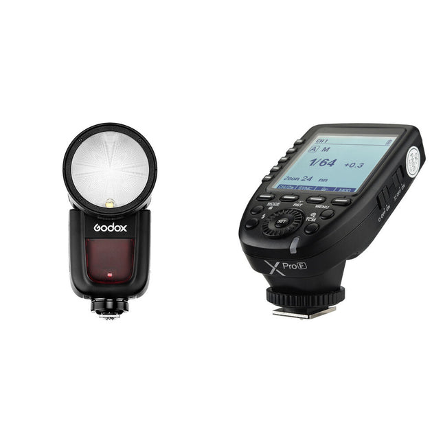 Godox V1 Flash TTL y Disparador XProF para FUJIFILM Batería 480 Destellos 1.5s Reciclaje