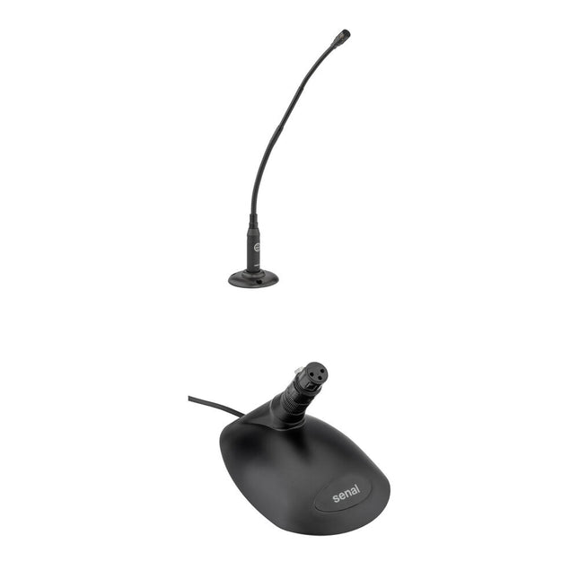 Senal CXGN-12C Micrófono Gooseneck Cardioide 12" con Base de Escritorio