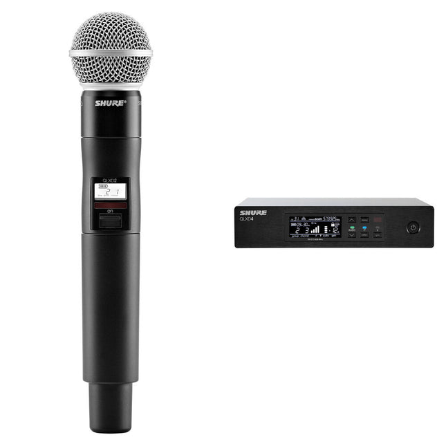Shure QLXD24/SM58 Sistema Inalámbrico Digital Micrófono de Mano 9 Horas Batería
