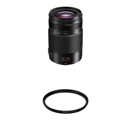 Panasonic Leica DG Vario-Elmarit 35-100mm f 2.8 Zoom Telefoto con filtro UV 58mm