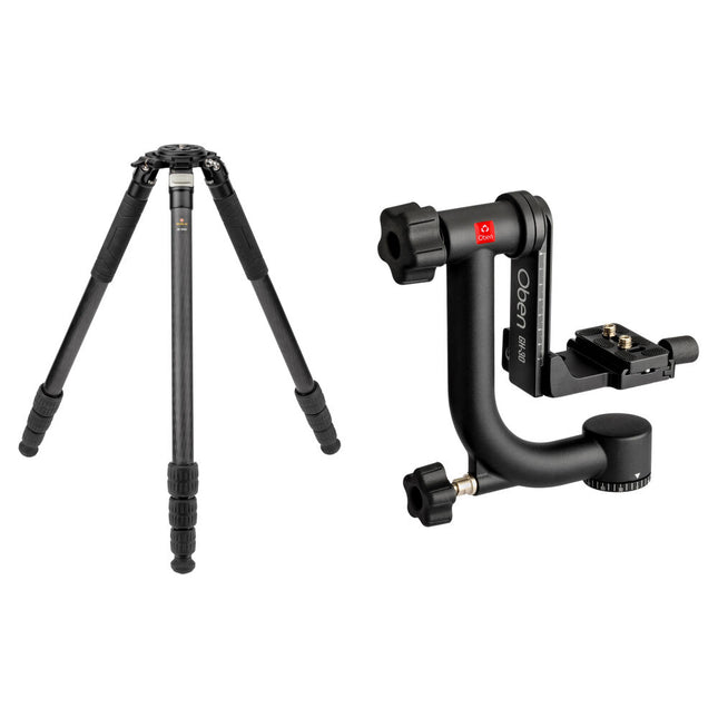 Robus RC-8880 Vantage Series 5 Trípode de Fibra de Carbono 89.5 Pulg y Cabezal Gimbal Oben GH-30