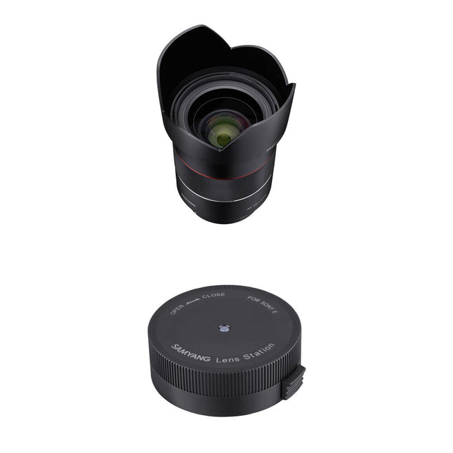 Samyang AF 35mm f/1.4 FE Objetivo Full Frame con Diafragma de 9 Cuchillas y Kit Lens Station para Sony E