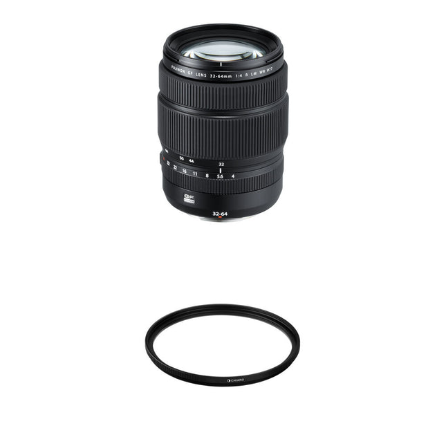 FUJIFILM GF 32-64mm f4 R LM WR Lente con filtro UV 77mm resistentes al clima