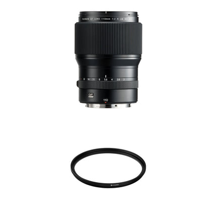 FUJIFILM GF 110mm f2 R LM WR Lente con apertura f2 y filtro UV 77mm