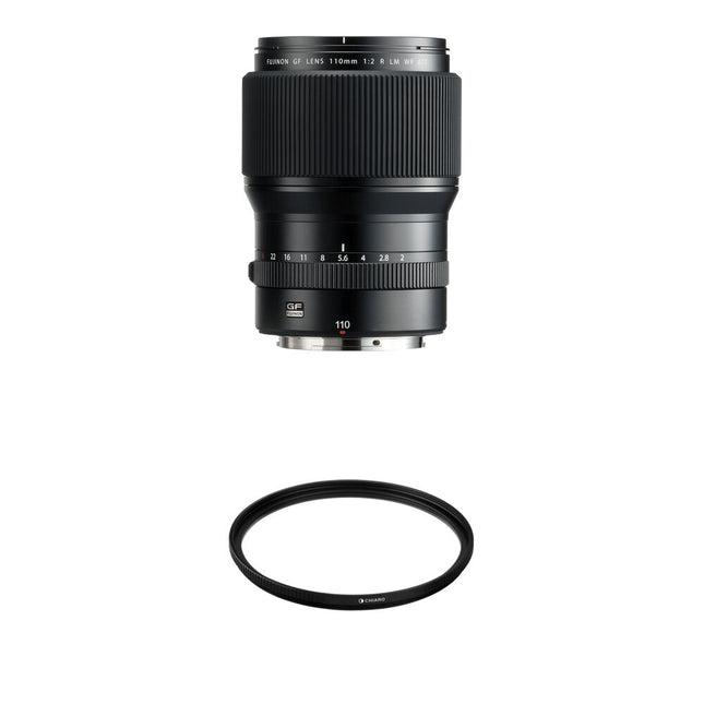 FUJIFILM GF 110mm f2 R LM WR Lente con apertura f2 y filtro UV 77mm