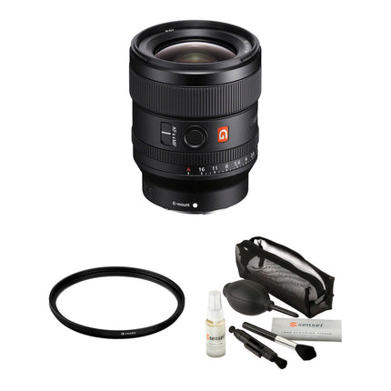 Sony FE 24mm f/1.4 GM Lente con Filtro UV 67mm y Kit de Limpieza
