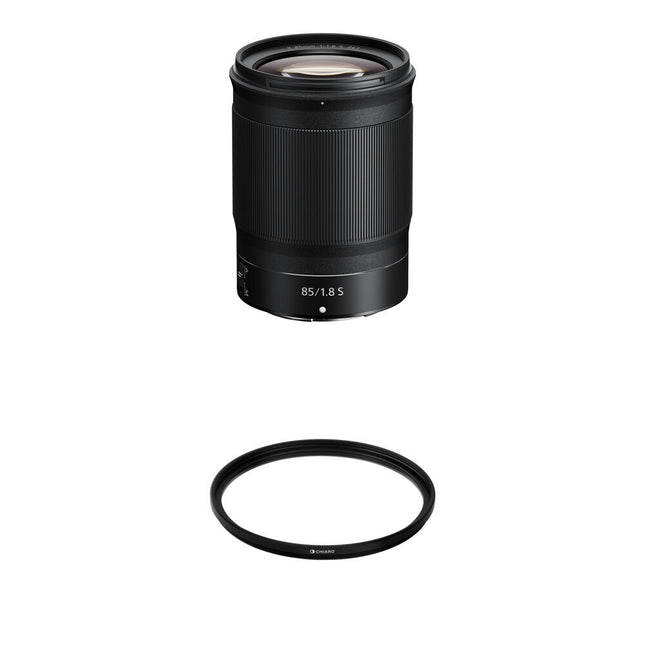 Nikon NIKKOR Z 85mm f/1.8 S Lente con Filtro UV 67mm Kit