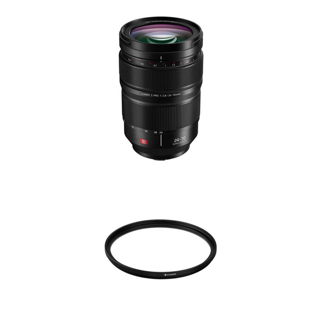 Panasonic LUMIX S PRO 24-70mm f2.8 Lente con filtro UV 82mm para full-frame