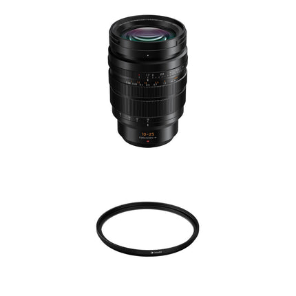 Panasonic Leica DG Vario-Summilux 10-25mm f/1.7 Lente Micro Cuatro Tercios con Filtro UV 77mm