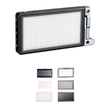BOLING Pocket LED RGB Luz de Video con Kit Accesorios Seis en Uno 2500-8500K Dimmable