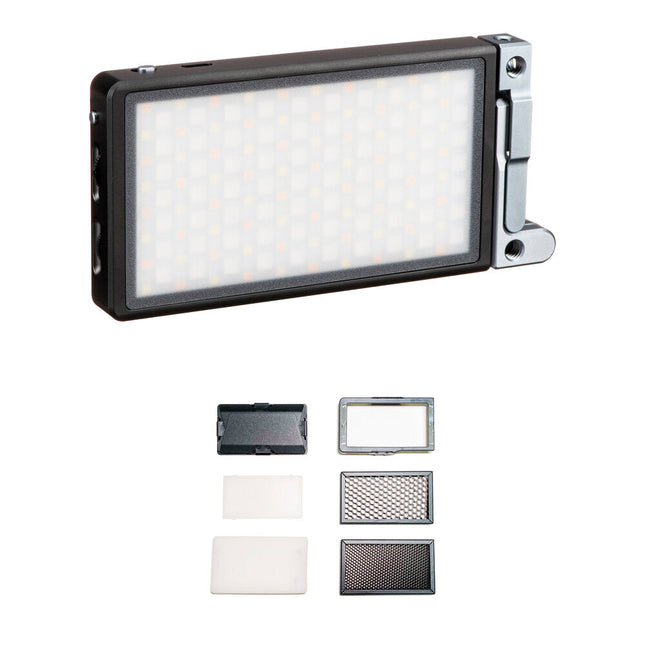 BOLING Pocket LED RGB Luz de Video con Kit Accesorios Seis en Uno 2500-8500K Dimmable