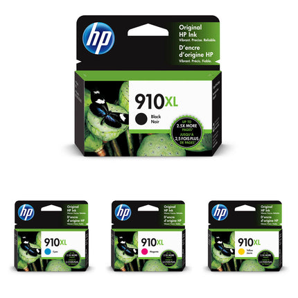 HP 910XL Juego de Cartuchos de Tinta Negro Cian Magenta Amarillo para OfficeJet Pro 8025 8035