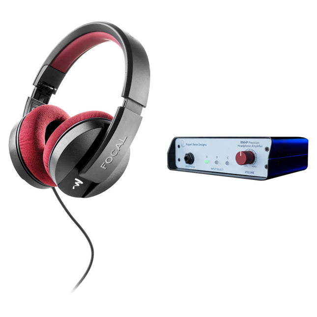 Rupert Neve Designs RNHP Amplificador de Auriculares Precisión con Auriculares Cerrados Profesionales 40mm