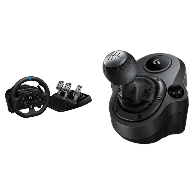 Logitech G G923 TRUEFORCE Volante y Pedales Sim Racing con Shifter para PC Xbox