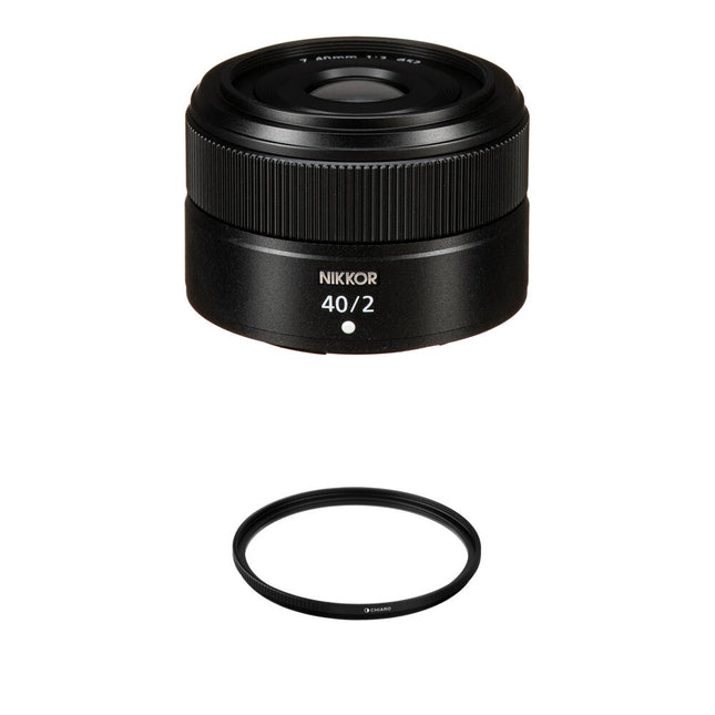 Nikon NIKKOR Z 40mm f/2 Lente con Filtro UV 52mm Apertura f/2-f/16