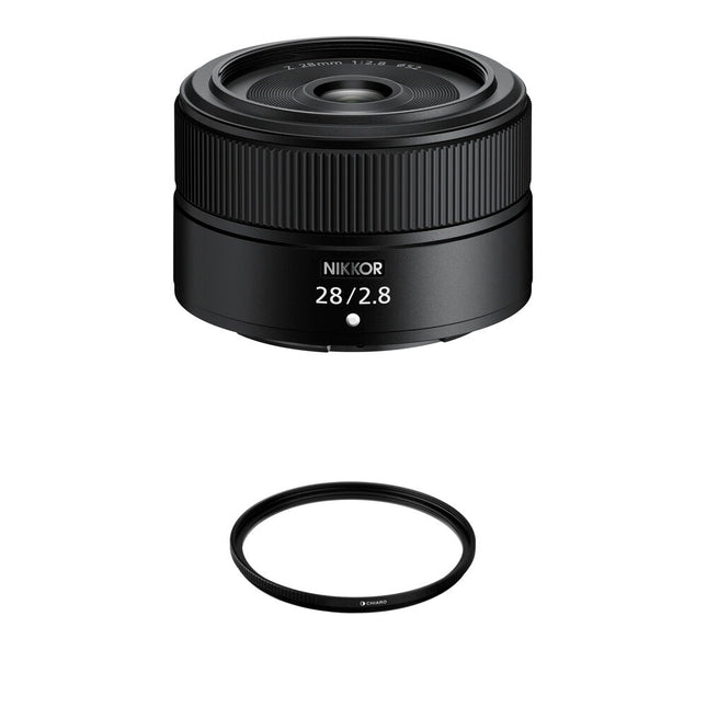Nikon NIKKOR Z 28mm f/2.8 Lente con Filtro UV 52mm Kit Profesional