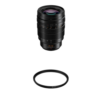 Panasonic Leica DG Vario-Summilux 25-50mm f/1.7 lente Micro Cuatro Tercios con filtro UV 77mm