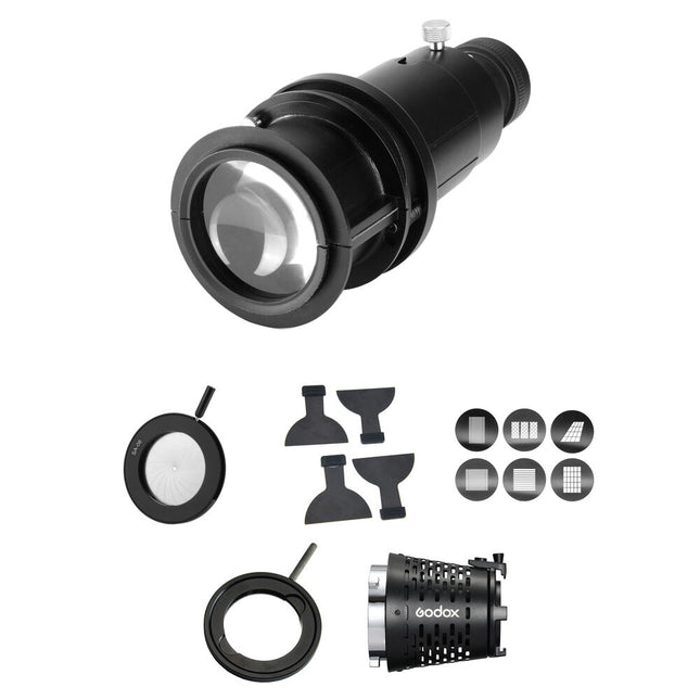 Godox Kit de Proyección para Luz LED S30 con Lente 85mm y Adaptador Bowens