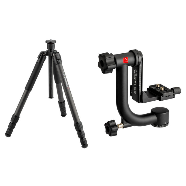 Oben CFT-6394 Skysill Tripode de Fibra de Carbono 4 Secciones con Cabezal Gimbal GH-30 80.7 Pulgadas Altura Maxima