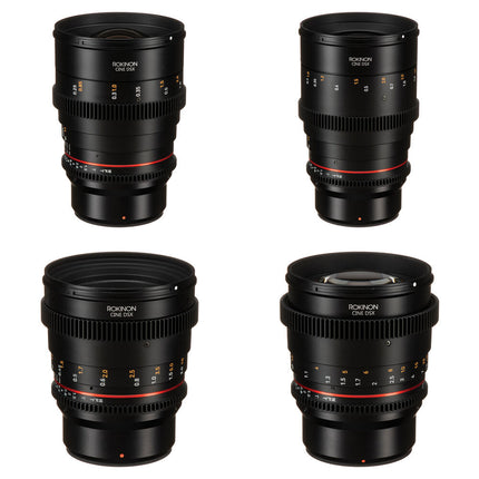 Rokinon Set de Lentes Cine DSX 24 35 50 85mm T1.5 Montura MFT