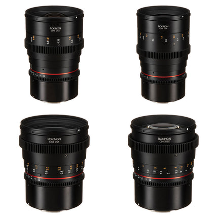 Rokinon Lentes Cine DSX 24 35 50 85mm T1.5 Montura Canon RF Kit