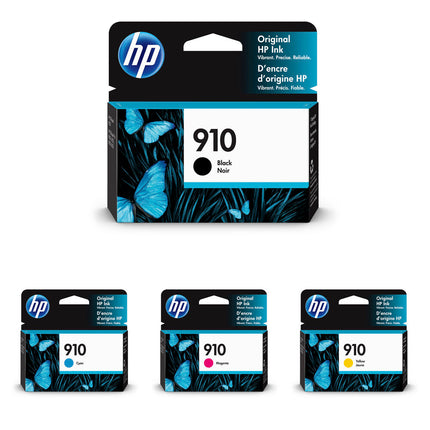 Set Cartuchos de Tinta HP 910 Negro Cian Magenta Amarillo para OfficeJet Pro 8025 8035