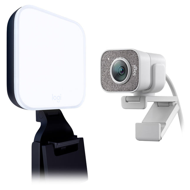 Logitech StreamCam Kit Streaming con Webcam Full HD 1080p 60fps y Luz LED Ajustable