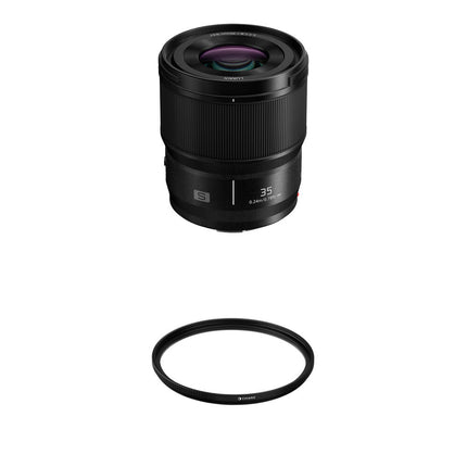 Panasonic LUMIX S 35mm f/1.8 objetivo full-frame con filtro UV 67mm