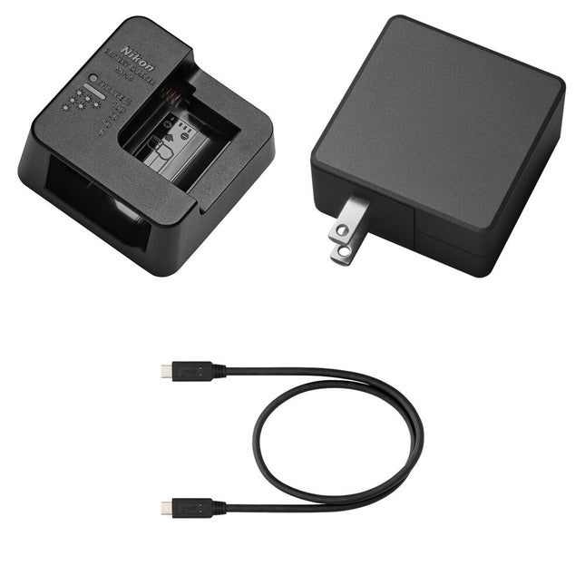 Nikon MH-34 Cargador de Batería Kit con Adaptador EH-8P y Cable UC-E25