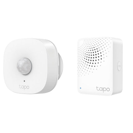 TP-Link Tapo T100 Sensor de Movimiento Inteligente con Hub H100 y Sirena 90 dB
