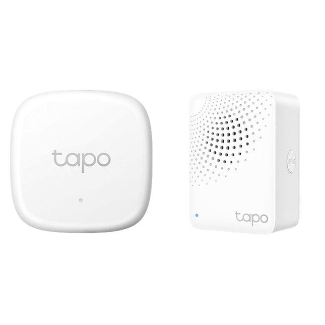 TP-Link Tapo T310 Sensor Inteligente Temperatura Humedad y H100 Hub con Alarma 90 dB