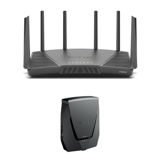 Synology RT6600 WRX560 Router Wi-Fi 6 Kit Tri Banda 6600 Mb/s 3000 Mb/s
